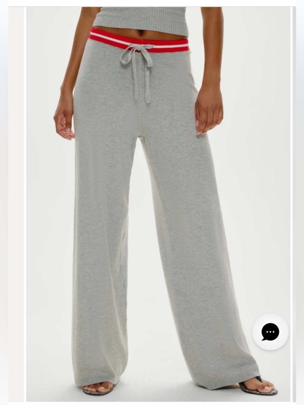 Frankie’s Bikinis Barrymore Knit Pant Small NWT